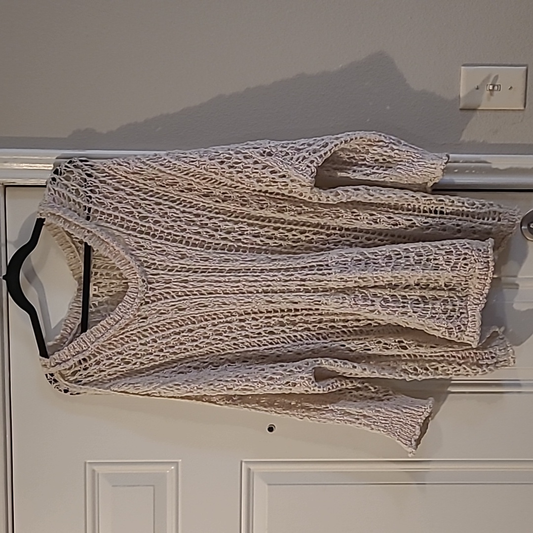 Pol Crochet Sweater Top Oversized Medium